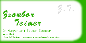 zsombor teimer business card